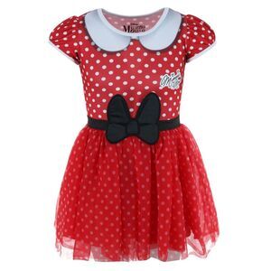 Jerry Leigh Toddler Girl's Disney Minnie Mouse Polka Dot Cosplay Tutu Dress